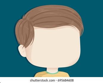 Background Illustration Featuring Empty Face Little Stock Vector ...