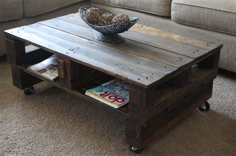 Pallet Coffee Tables - Big Sq. Espresso Table - Pallet Furniture