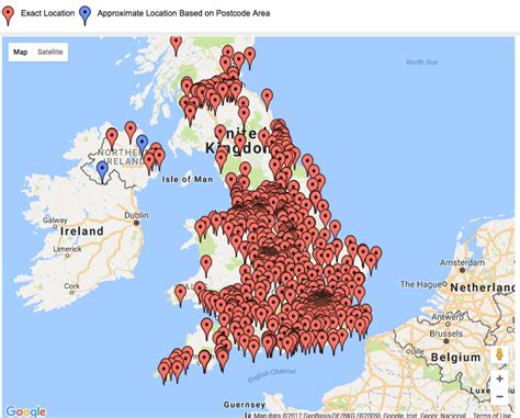 Map Of Pubs In The Uk - Maps For You