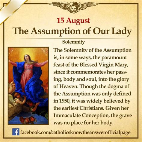 assumption of mary quotes - Google Search | Assumption of mary, Blessed mother mary, Blessed ...