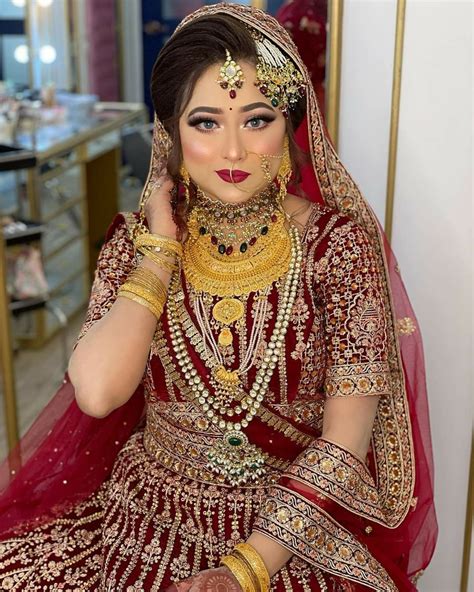 Bridal Jewelry Sets Brides, Gold Bridal Jewellery Sets, Indian Makeup Looks, Bridal Makeup Looks ...