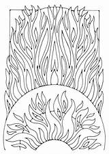 Coloring Page fire  Free Printables Img 21911 sketch template