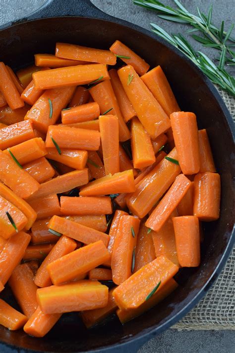 Honey Glazed Carrots with Rosemary - Adventures of Mel