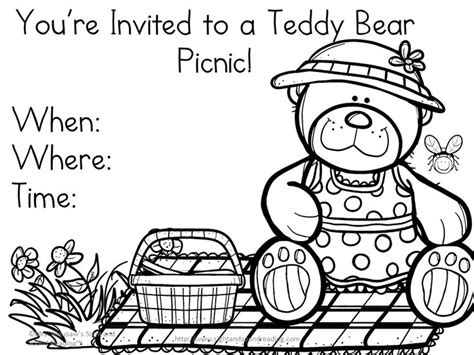 Teddy Bear Picnic Invitations | Mrs. Karle's Sight and Sound Reading | Teddy bear picnic, Teddy ...