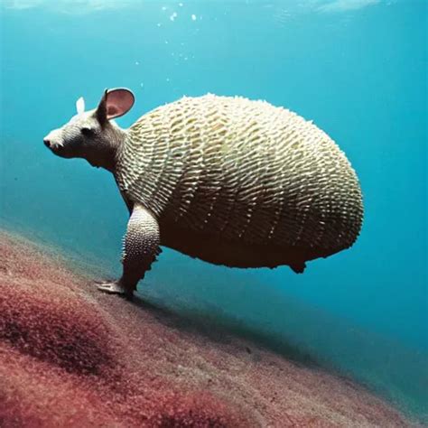 an armadillo underwater | Stable Diffusion