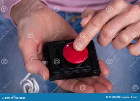 Woman Showing Personal Alarm Button Stock Photo - Image of help, protection: 126290968