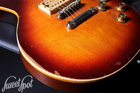 1972 Gibson Les Paul Standard Factory Humbucker Dark Cherry Red - Sweetspot Guitars | English