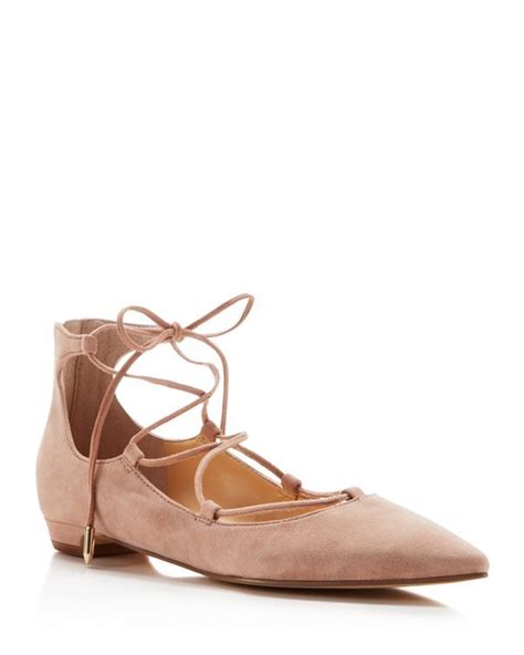 IVANKA TRUMP Tropica Pointed Toe Lace Up Flats Shoes - Bloomingdale's ...