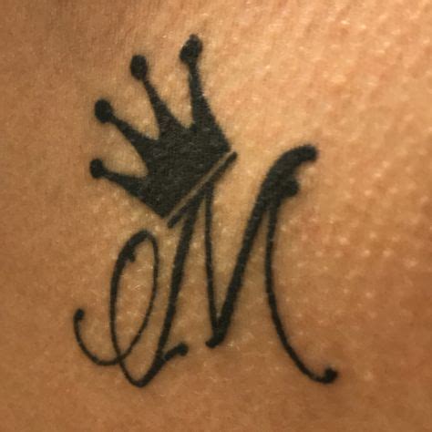 #Cursive #Initial #tattoo #M #Crown | Tattoo lettering, Initial tattoo ...