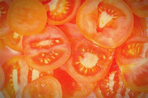 Close-up Fresh Slices of Tomato on White Background. Slices of Tomato ...