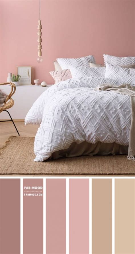 Dusty Rose and Taupe Bedroom Color Scheme