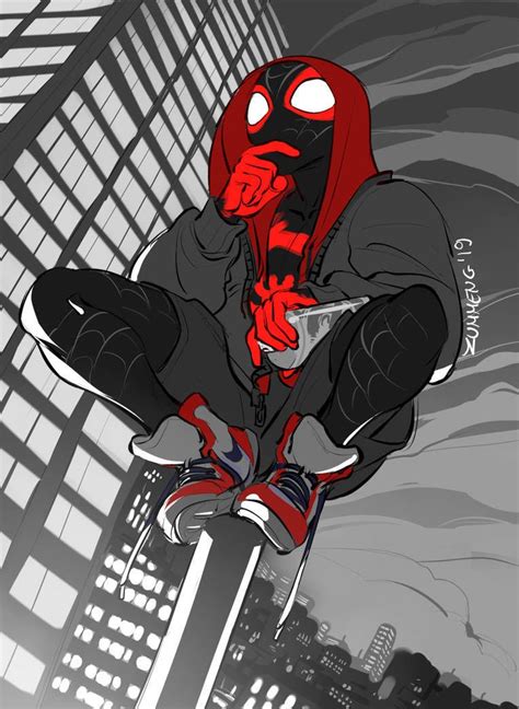 zenzgtandg: “ Miles Created By: Zummeng ” | Marvel comics wallpaper, Miles morales spiderman ...