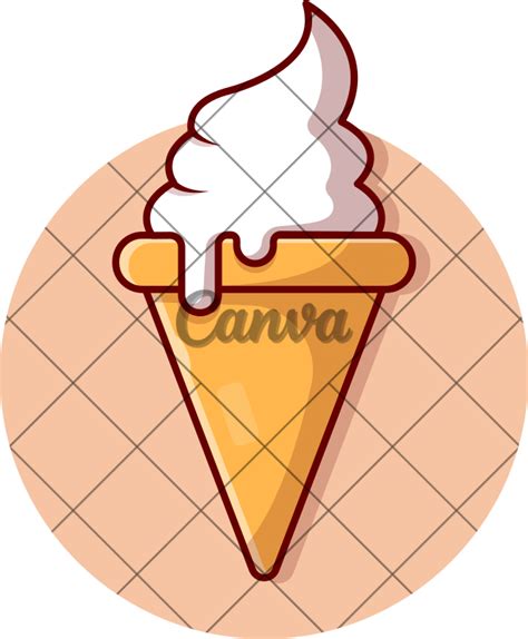 Download this Ice Cream Cone Cartoon Vector Illustration element from ...