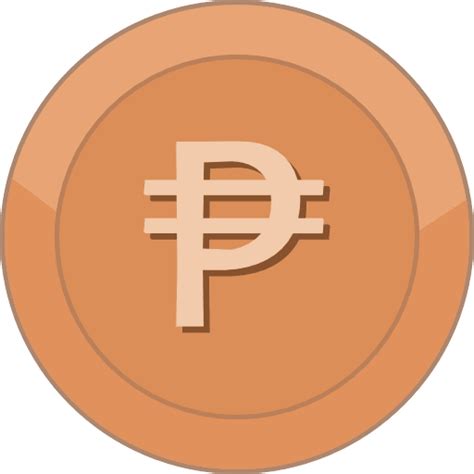 Bronze Coin Philippine Peso icon PNG and SVG Vector Free Download