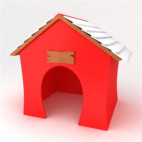 3d dog house model