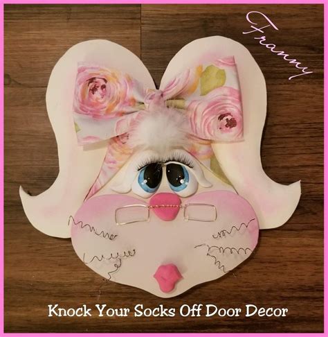 Knock Your Socks Off--Franny | Holiday crafts, Door decorations, Easter ...