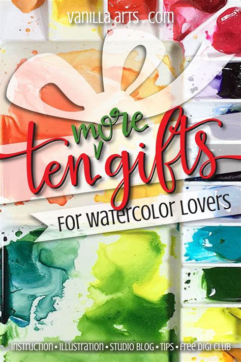 Ten (MORE!) Gifts: Great Gifts for Watercolor Lovers (presents they'll actually use!) Watercolor ...