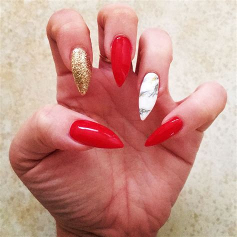 Red And Gold Marble Nails | peacecommission.kdsg.gov.ng
