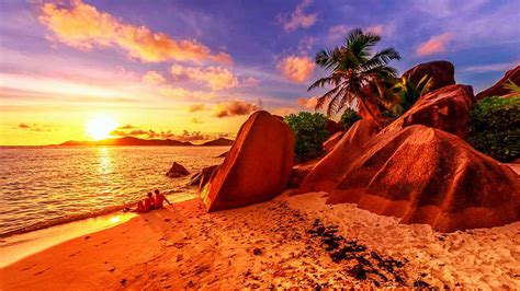 1179x2556px, 1080P Free download | La Digue Island, Seychelles, sky ...