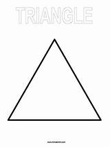 Coloring Pages Shape Triangle sketch template