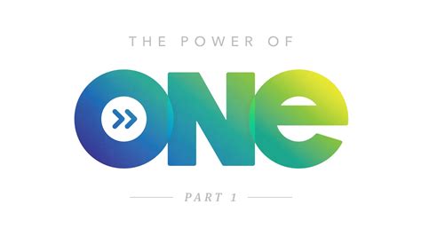 The Power of One – Church Sermon Series Ideas