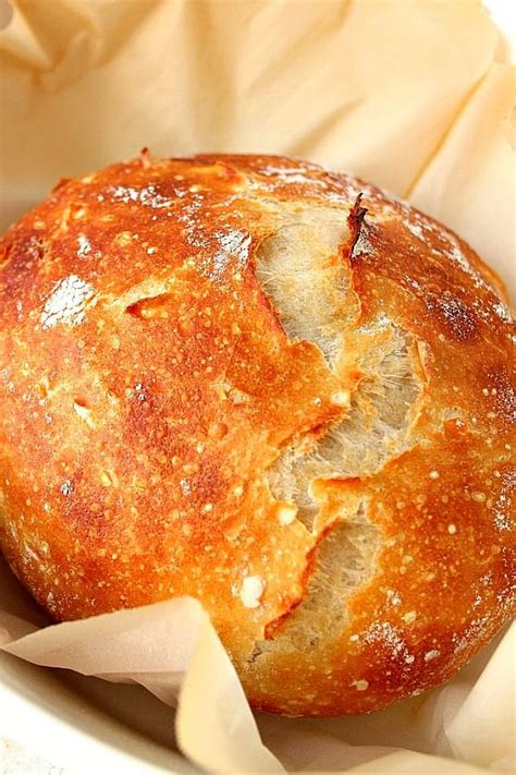 Best No-Knead Bread - Crunchy Creamy Sweet | Homemade bread recipes easy, Slow cooker bread ...