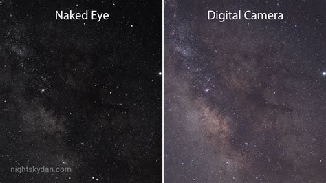 Seeing the Milky Way: naked eye vs. digital camera – Night Sky Dan