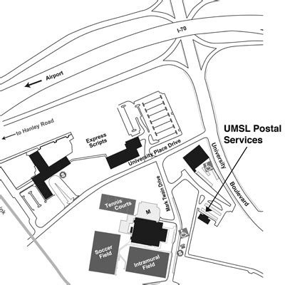 UMSL Postal Services map - UMSL Daily