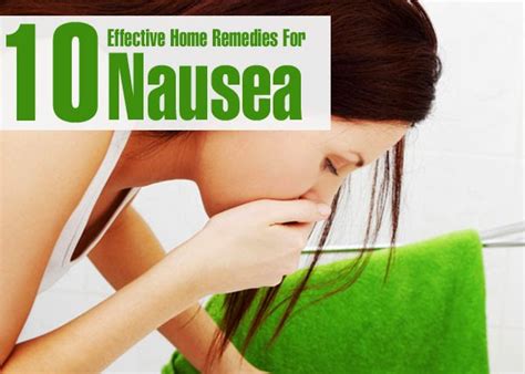 10 Effective Home Remedies For Nausea ~ Mzizi Mkavu