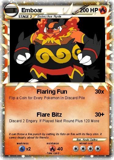 Pokémon Emboar 366 366 - Flaring Fun - My Pokemon Card