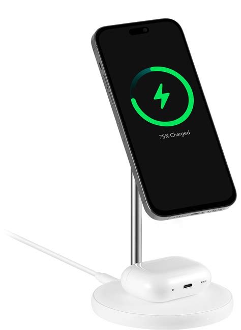 Best Buy essentials™ 2-in-1 7.5W Magnetic Wireless Charger for iPhone ...