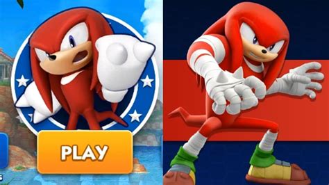 Sonic Dash KNUCKLES VS Sonic Dash 2 KNUCKLES - YouTube