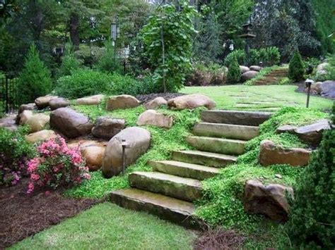 Awesome Rock Garden Ideas for Backyard 26 | Sloped backyard landscaping, Large backyard ...