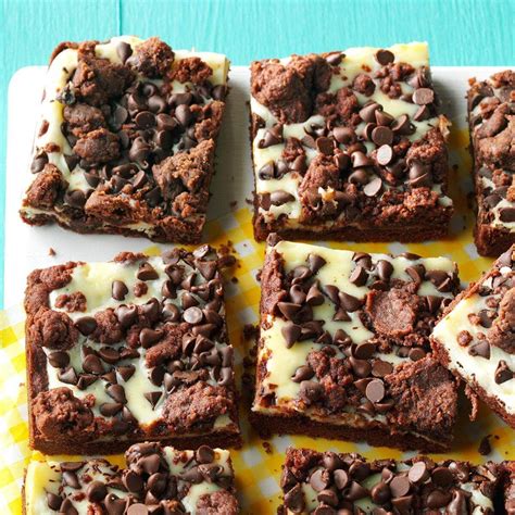 Chocolate Chip Cream Cheese Bars Recipe | Taste of Home