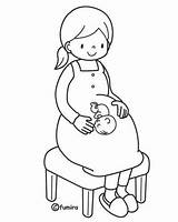 Pregnant Woman Coloring Pages At GetColoringscom  Free Printable sketch template