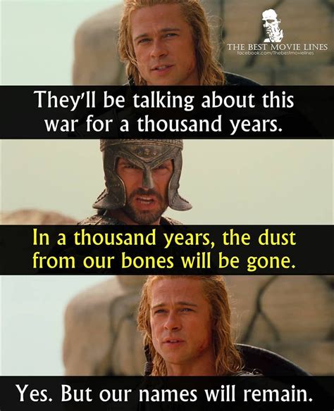 Troy the Movie Quote #Achilles #Troy | Troy quotes movie, Troy movie, Best movie lines