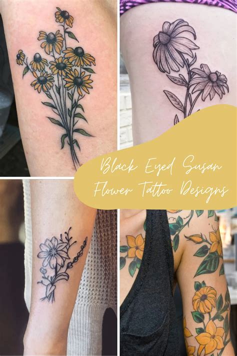 59 Black Eyed Susan Tattoo Ideas & Designs - TattooGlee | Black eyed ...