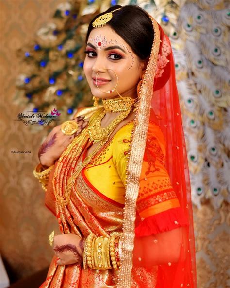 Bengali Bride, Bengali Wedding, Wedding Bride, Wedding Day, Indian Bride Makeup, Bengali Bridal ...