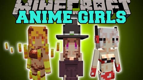 Minecraft: ANIME GIRLS (CUTE MOB MODELS!) Mod Showcase - YouTube