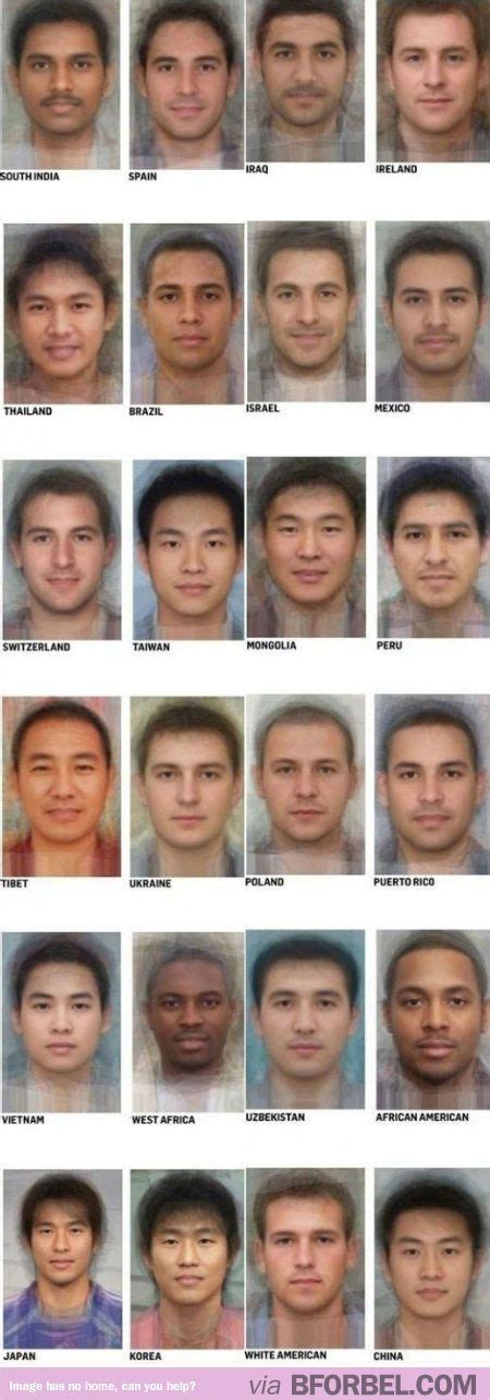 The average face of guys from different countries! Spain is looking ...