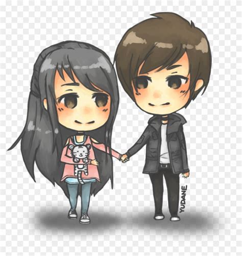 Anime Chibi Drawing Sketch - Cute Couple Chibi Png - Free Transparent PNG Clipart Images Download