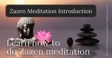 Zazen Meditation Introduction - Jason Cain