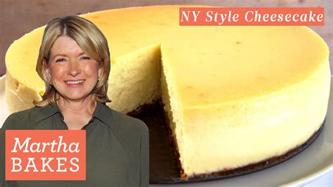 Martha Stewart’s New York-Style Cheesecake | Best Dessert Recipes - YouTube