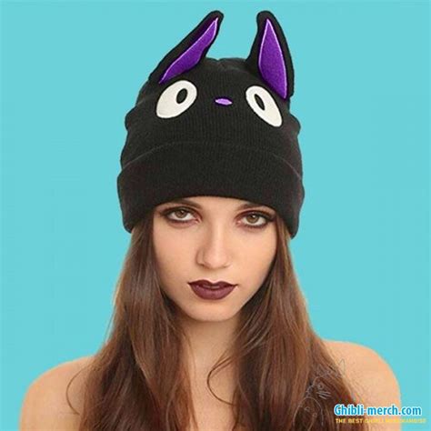 Jiji Cat Beanie With Ears Cosplay (Kiki's Delivery Service) - Ghibli Merch - The Best Store For ...