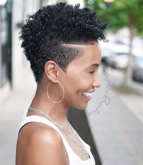 Tapered Natural Short Hair - Wavy Haircut