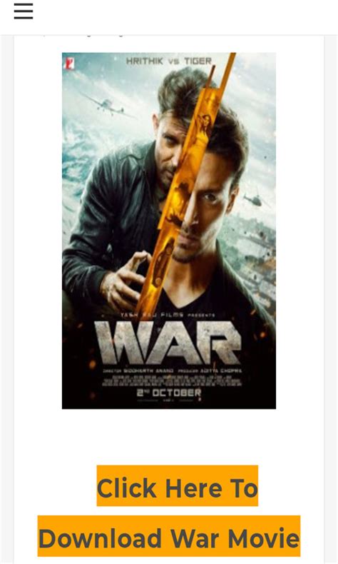 Free Download War Movie Full HD 1080p APK Download For Android | GetJar