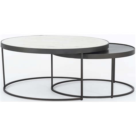 Evelyn Round Nesting Coffee Table | Nesting coffee tables, Round nesting coffee tables, Round ...