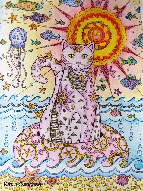 #livrodecolorir #coloringbook #coloringpage #creativecats | Cat colors, Pretty cats, Animal ...