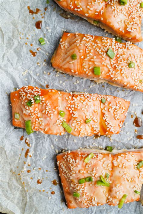 Glazed Sesame Ginger Salmon Recipe - cookingwithcassandra.com