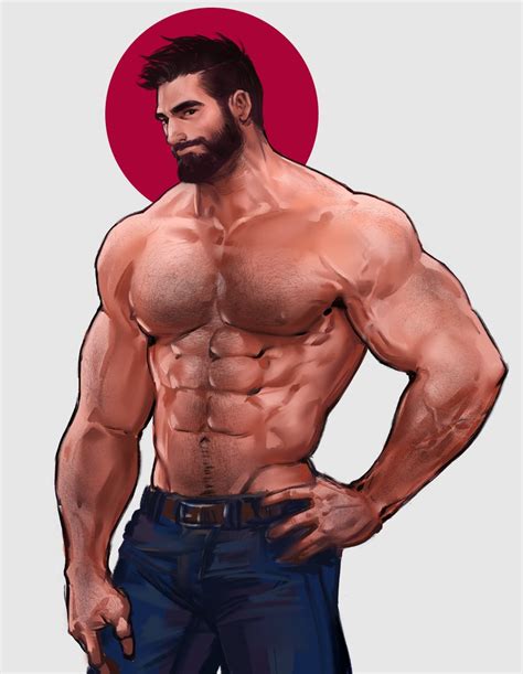 Muscle Guy Drawing at GetDrawings | Free download